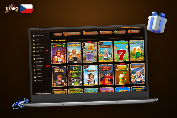 Lizaro Casino na počítači ve fullscreen režimu s live krupiérem u ruletového stolu