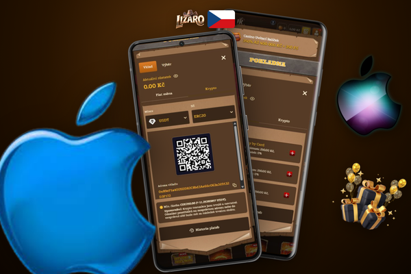 Hráč na mobilu srovnává metody vkladu v Lizaro Casino podle výše a rychlosti